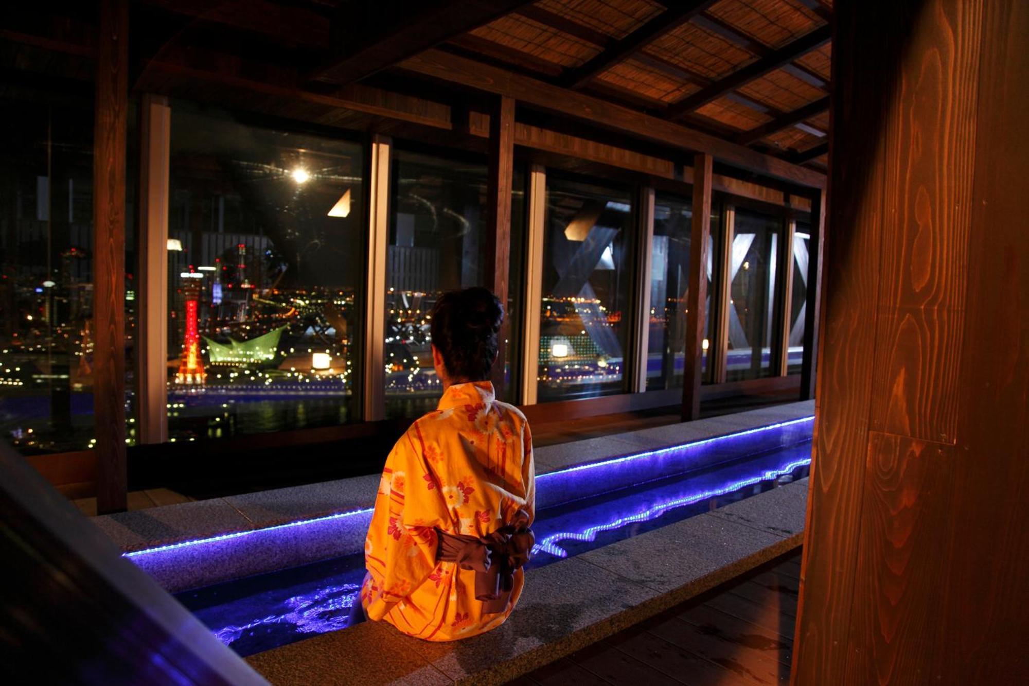 Kobe Harbor Land Onsen Manyo-Club Otel Dış mekan fotoğraf